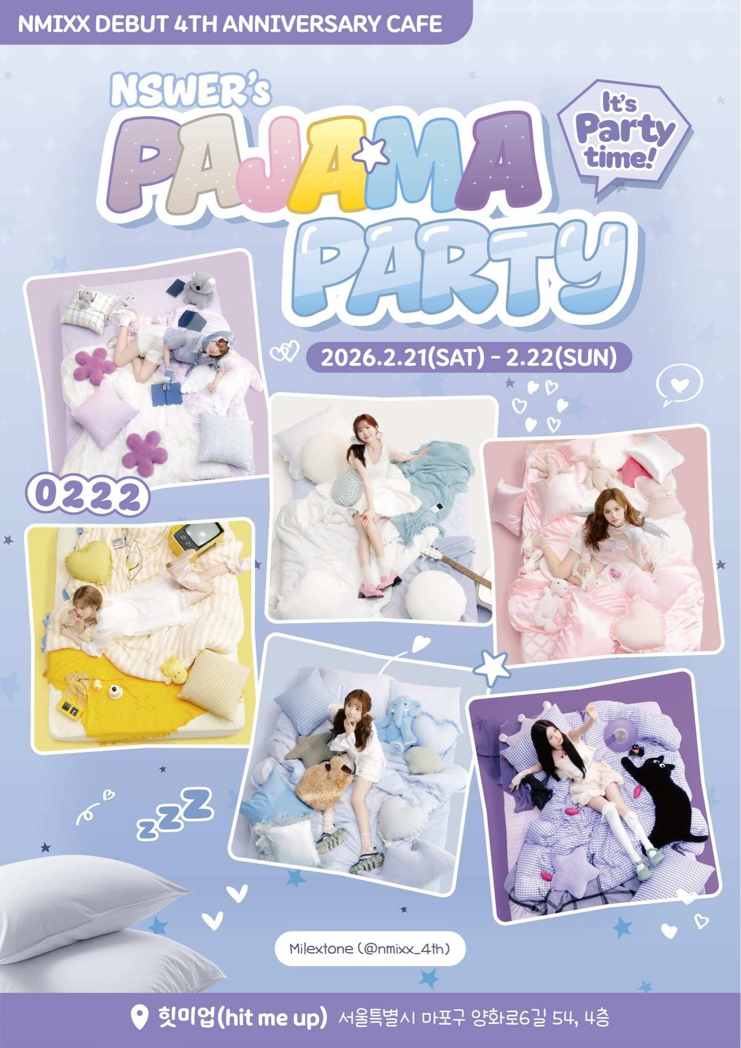 NSWER’s Pajama Party poster