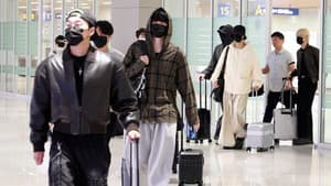 ATEEZ, 해외 콘서트 일정 마치고 인천공항 입국