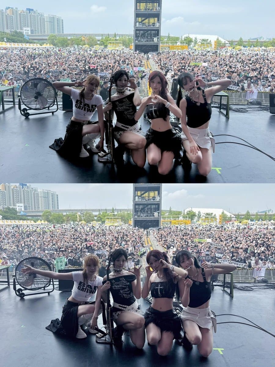 QWER Delivers Electrifying Performance at 2026 Pentaport Rock Festival Main Stage