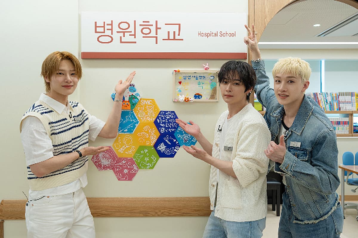 Stray Kids' Bang Chan, Lino, and I.N Participate in 'JYP 4 Urs' Hospital School Volunteer Activity