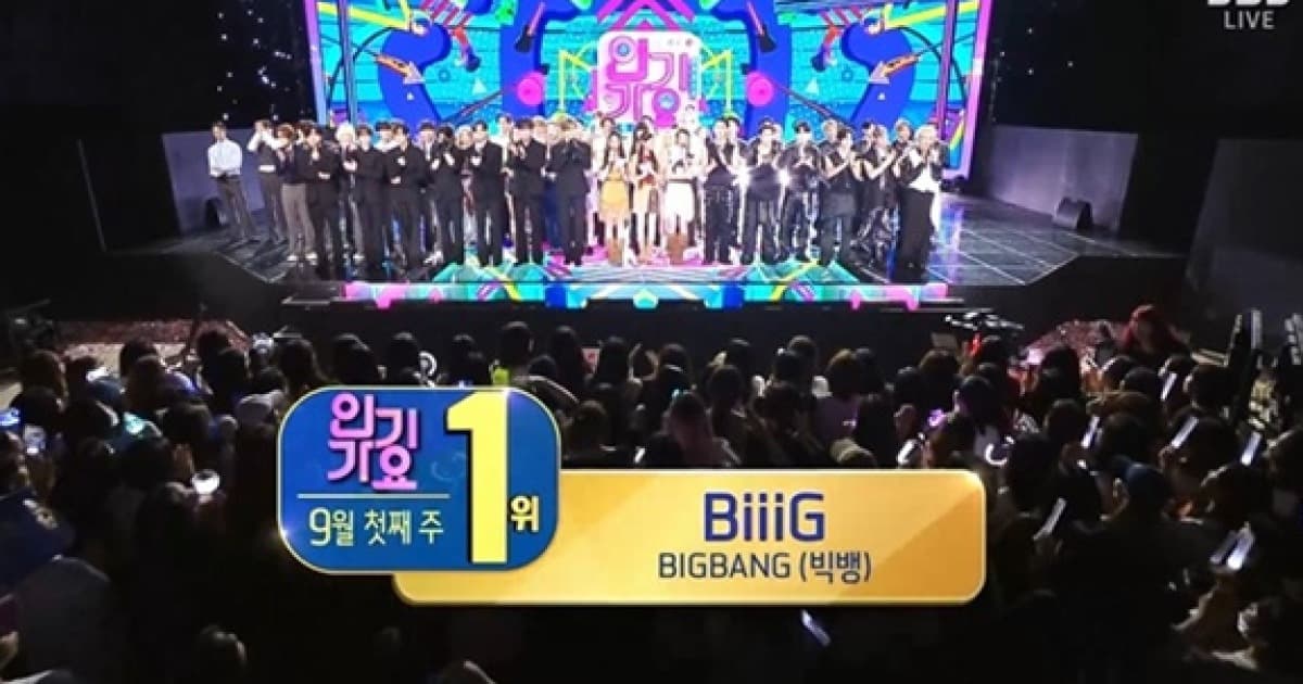 Big Bang’s ‘BiiiG’ takes first place on ‘Inkigayo’