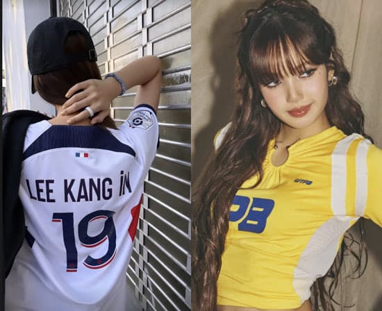 BLACKPINK's Lisa Wears Lee Kang-in Jersey Ahead of World Cup Opening Ceremony