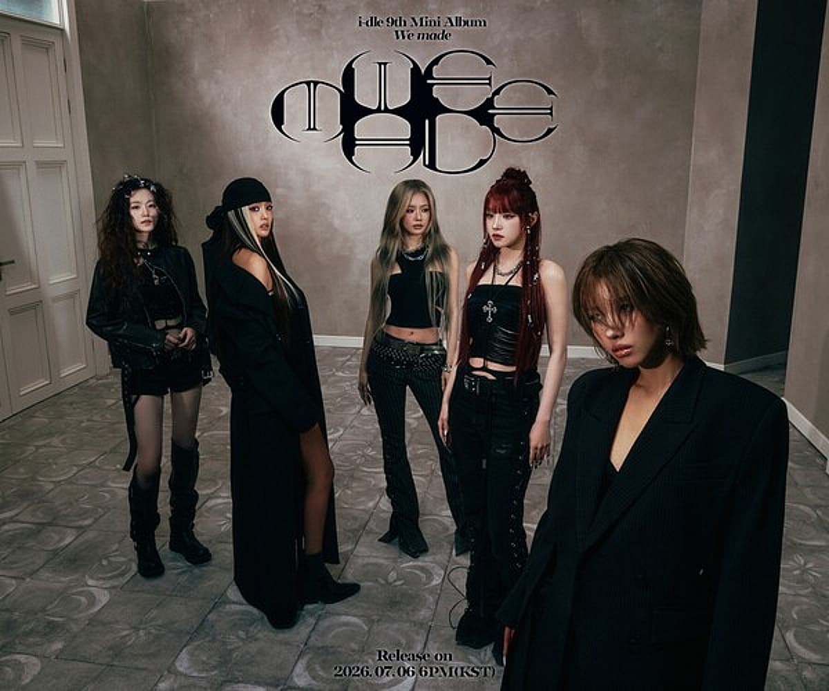 I-DLE Raises Anticipation with Black-Toned Concept Photos for Pre-Release Track 'Crow'
