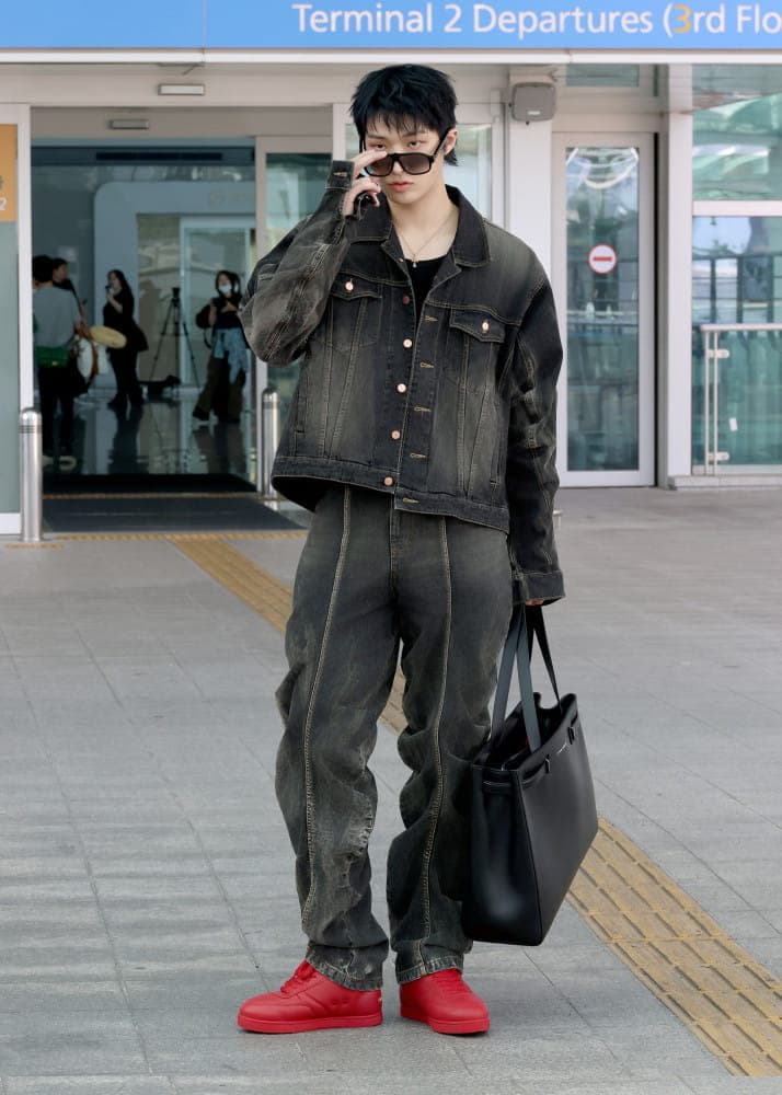 ATEEZ's Mingi Attends Christian Louboutin Paris Fashion Show