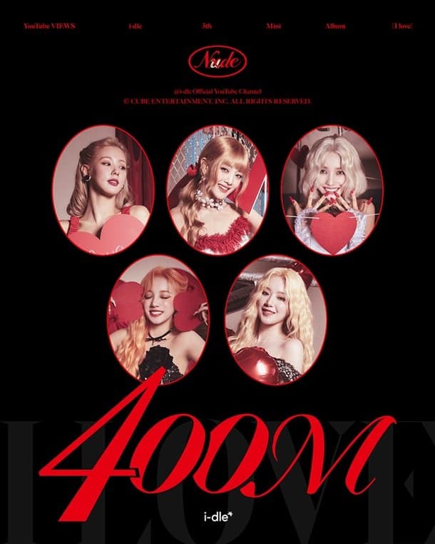 I-DLE's 'Nude' MV Reaches 400 Million Views, Second All-Time Hit