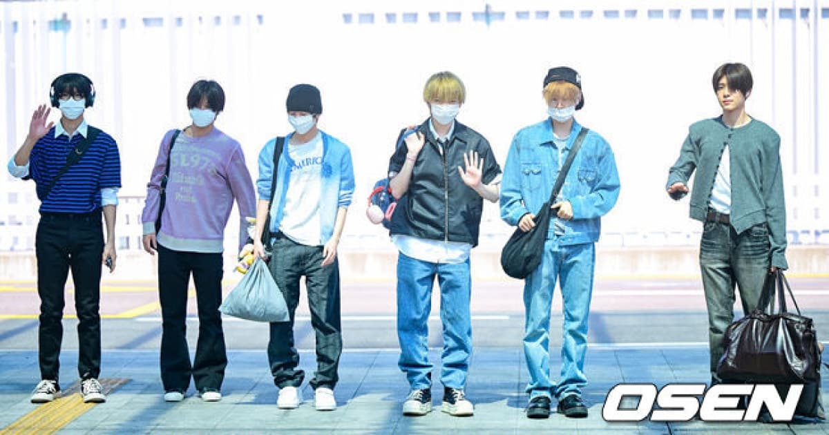 NCT WISH Departs from Incheon Airport for Paris K-pop Performance