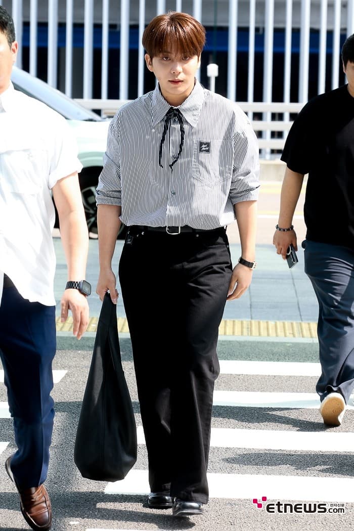 에이티즈 종호, 파리 패션위크 참석 위해 출국
