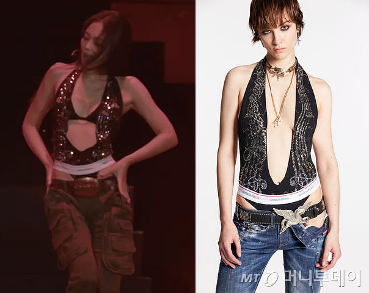 JENNIE Rocks Bold Sagging Fashion at Poland Festival
