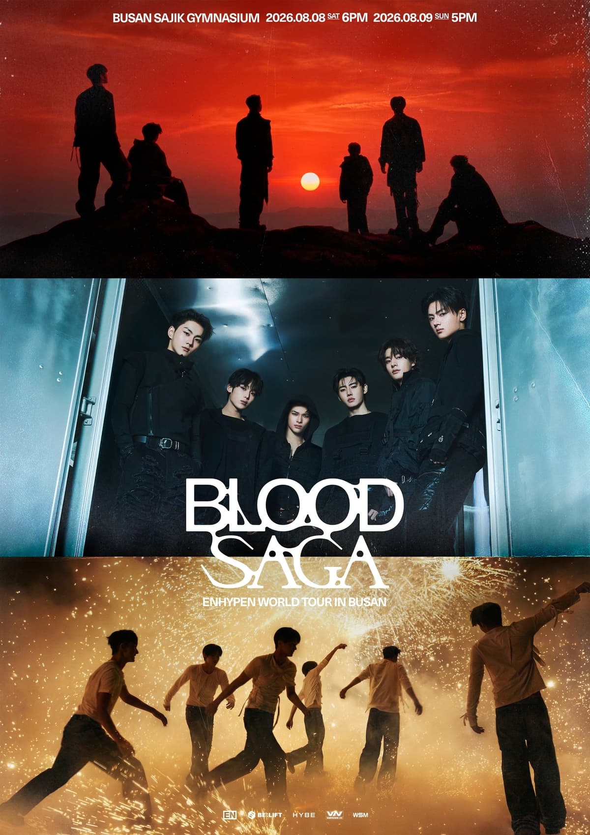 ENHYPEN Adds Busan Stop to 'BLOOD SAGA' World Tour Following Fan Support
