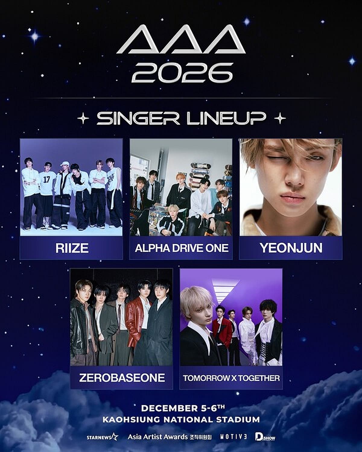 ZEROBASEONE Confirmed for 'AAA 2026' with Seong Hanbin as MC