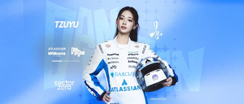 TWICE's TZUYU to record the official theme song for the Atlassian Williams F1 Team x DAN DA DAN collaboration