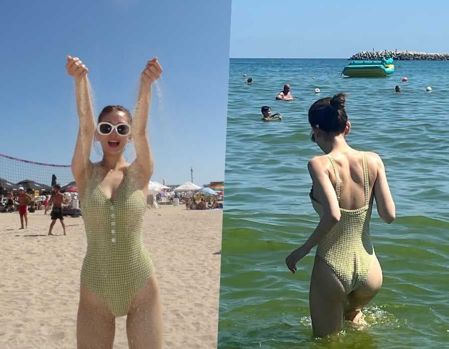 Jeon Somi Flaunts Perfect S-Line Figure in Vacation Photos