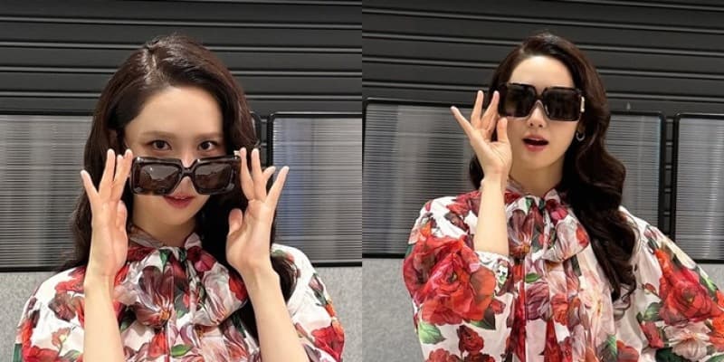 소녀시대 윤아, 영화 '남편들'에 특별출연...화려한 꽃무늬 원피스룩으로 슬림 몸매 공개
