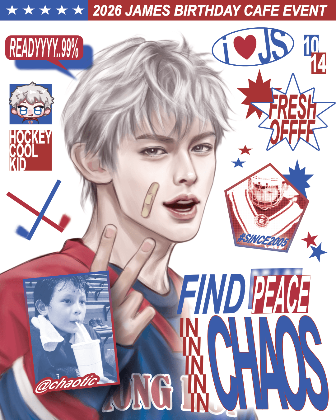 FIND PEACE IN CHAOS poster
