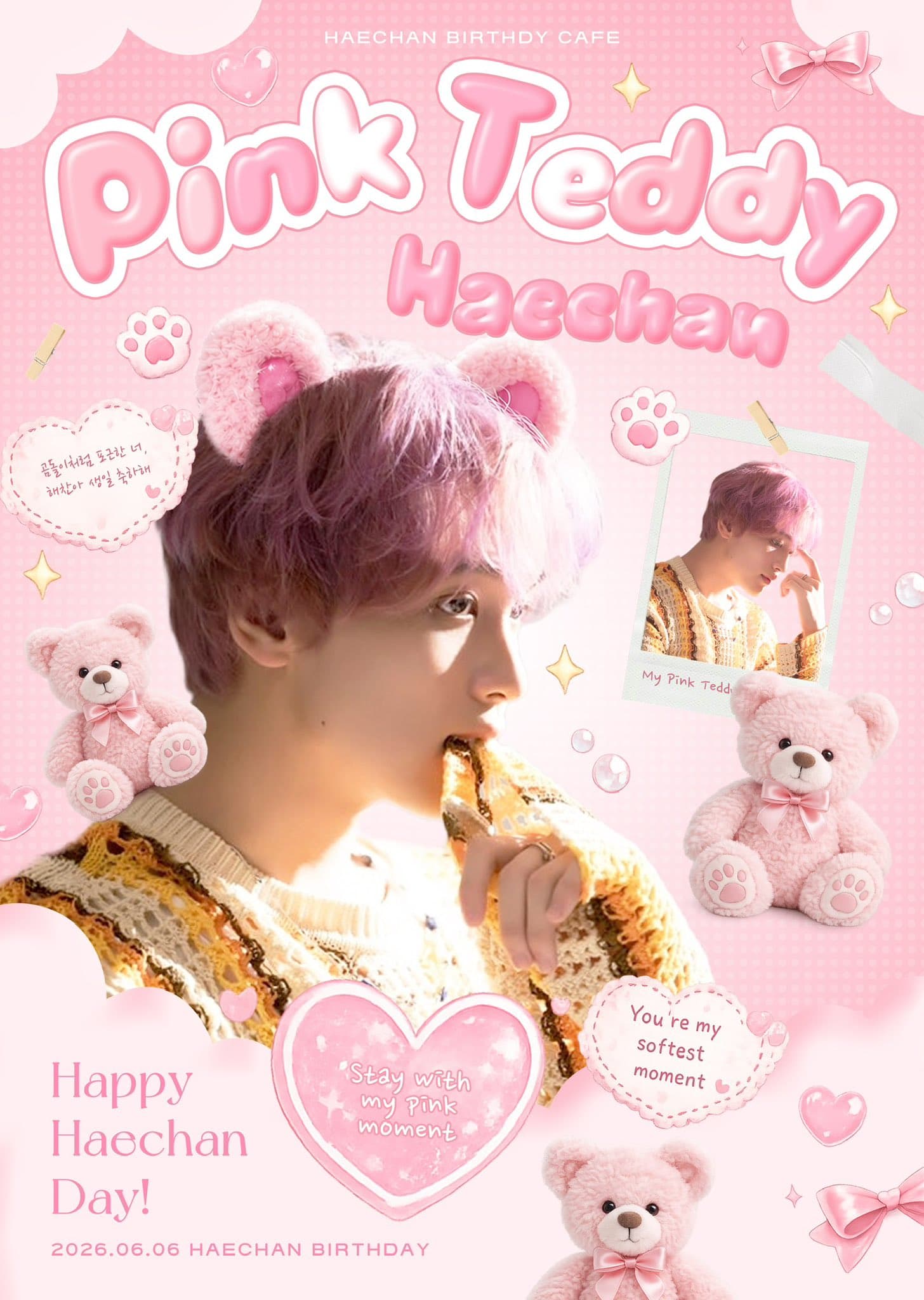 Pink Teddy poster