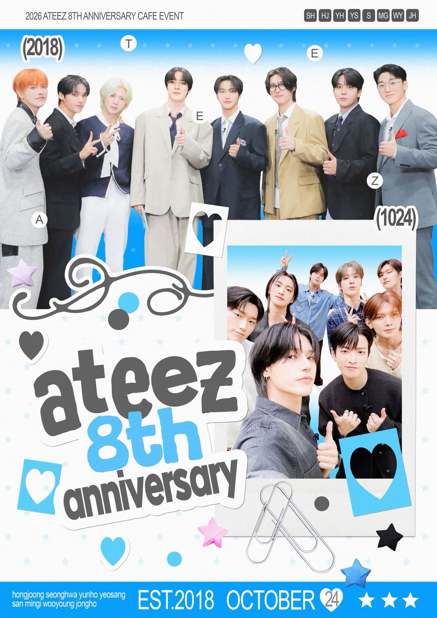 ATEEZ 8th anniversary  poster