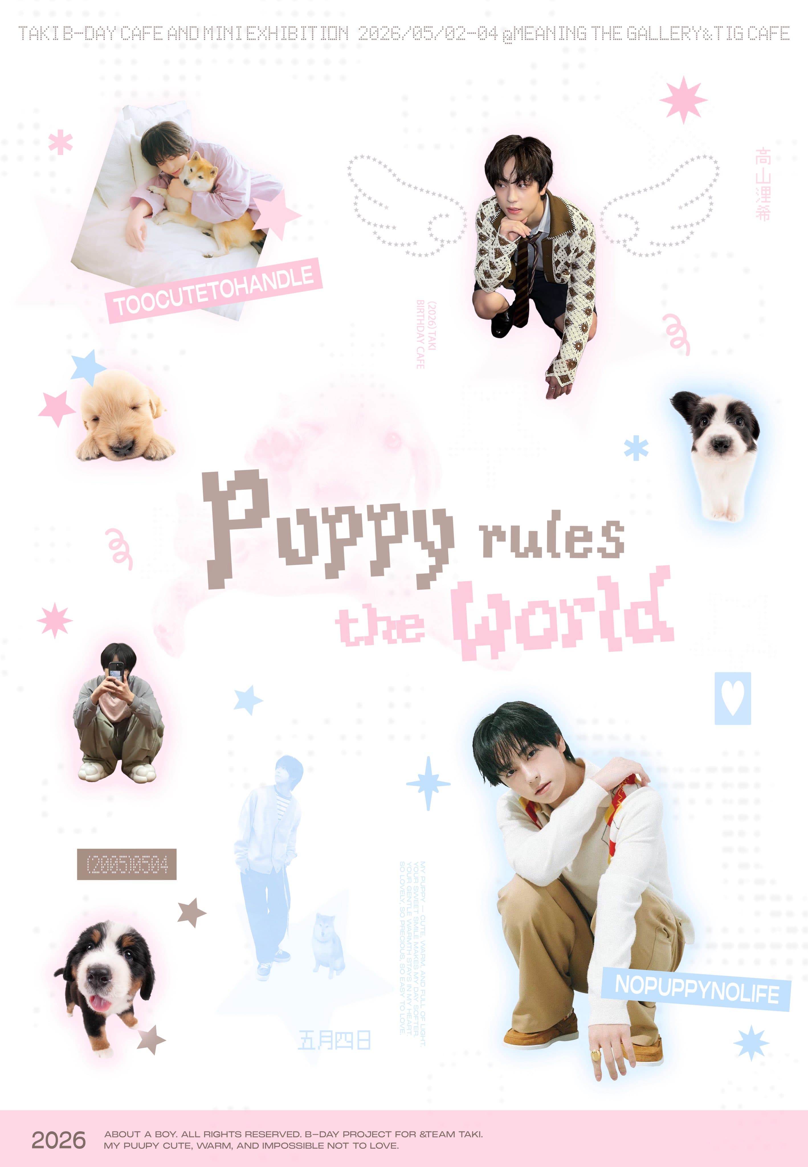 puppy rules the world poster